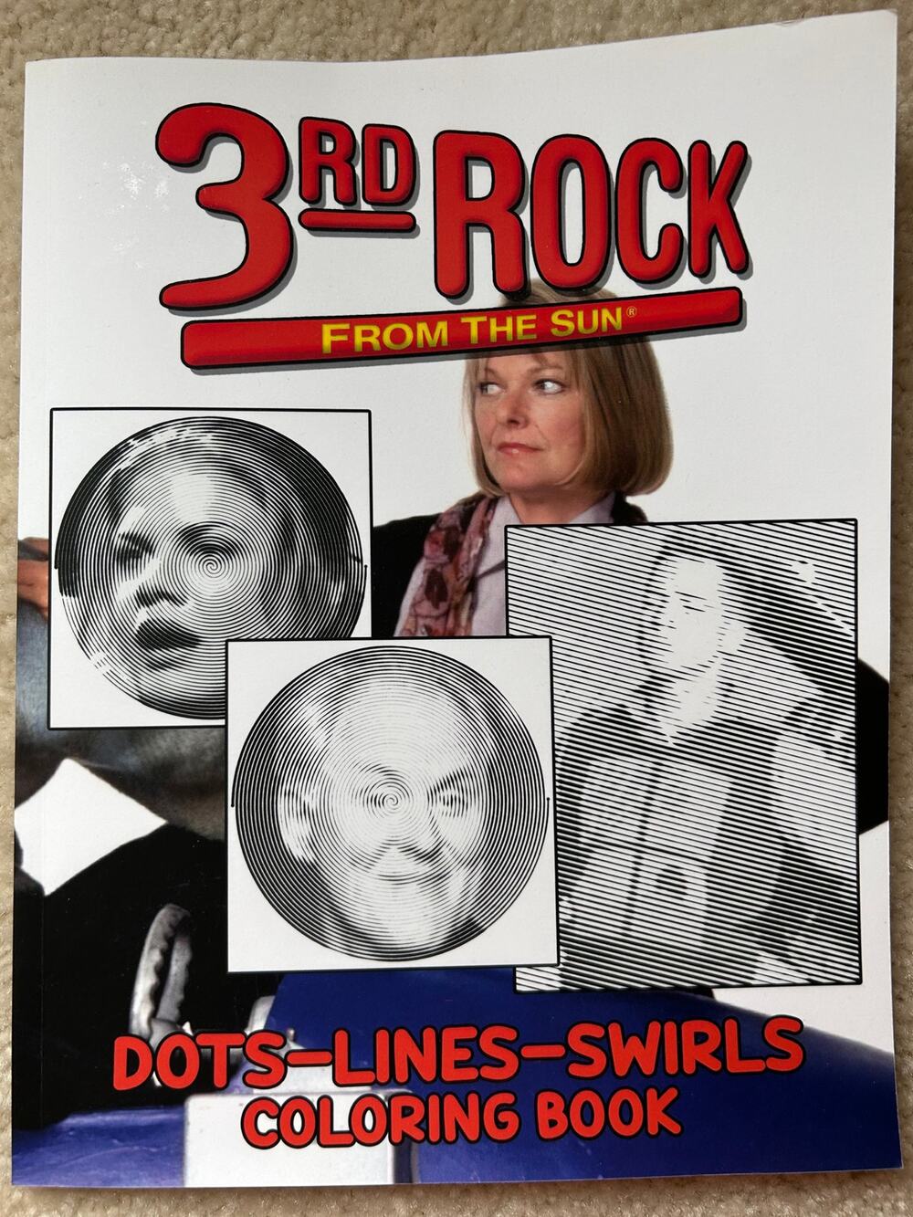NEW 3rd Rock from the Sun Coloring Book - Dots Lines Swirls